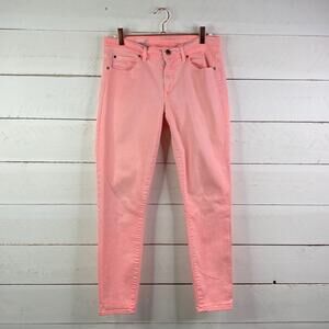 GAP 1969 Fluorescent Pink Legging Low Rise Jeans Size 27‎
